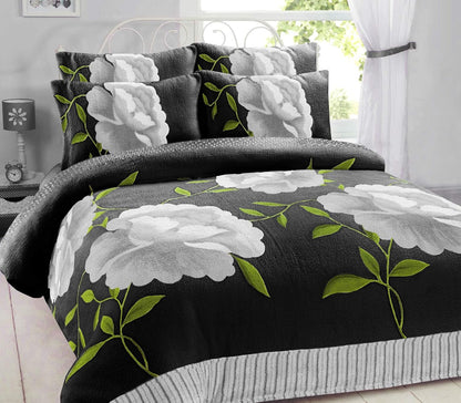 Rosaleen Floral Teddy Fleece Duvet Cover Set – Soft Warm Cosy Bedding | Night Zone