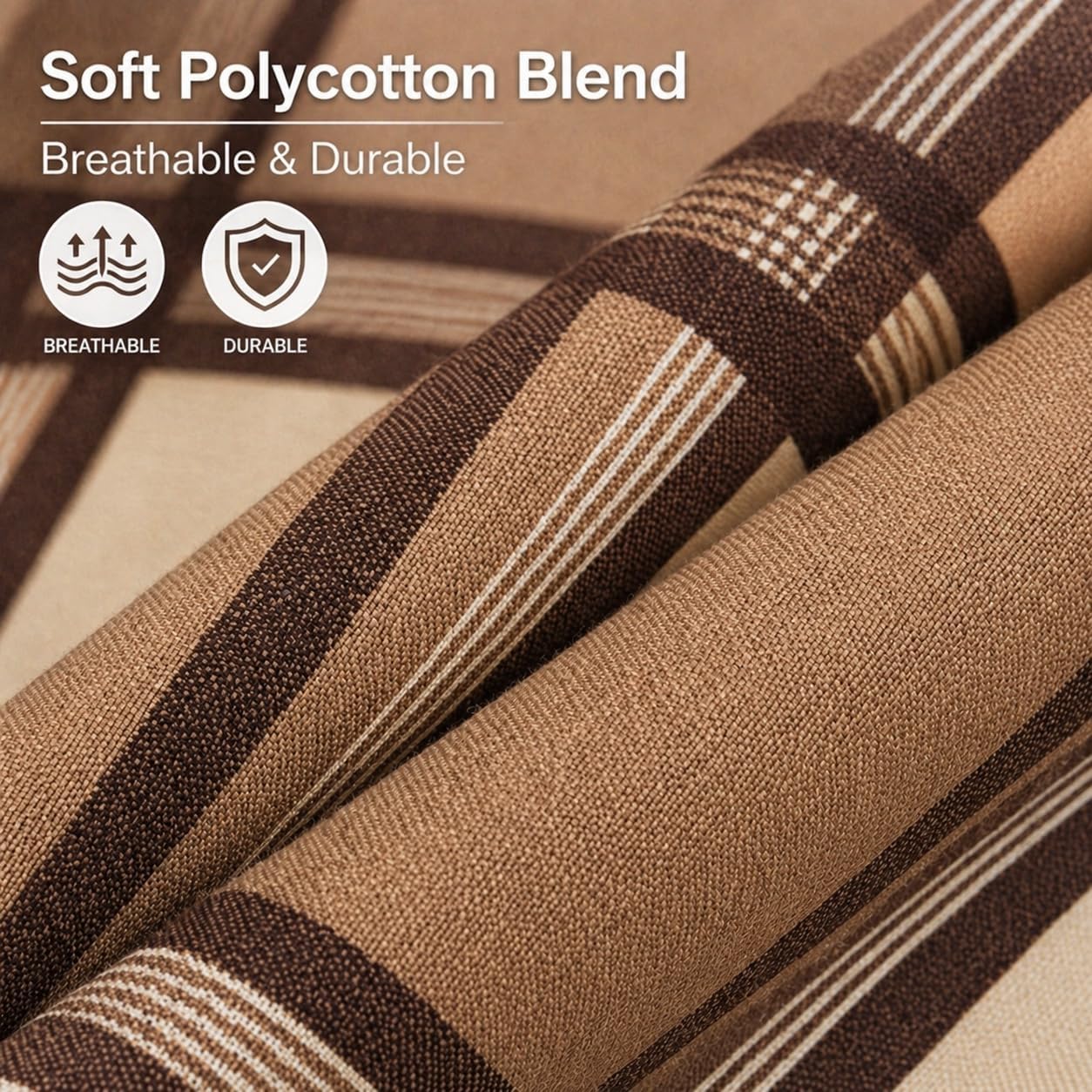 Logan Printed Polycotton Duvet Cover Set – Soft Easy Care Modern Bedding | Night Zone
