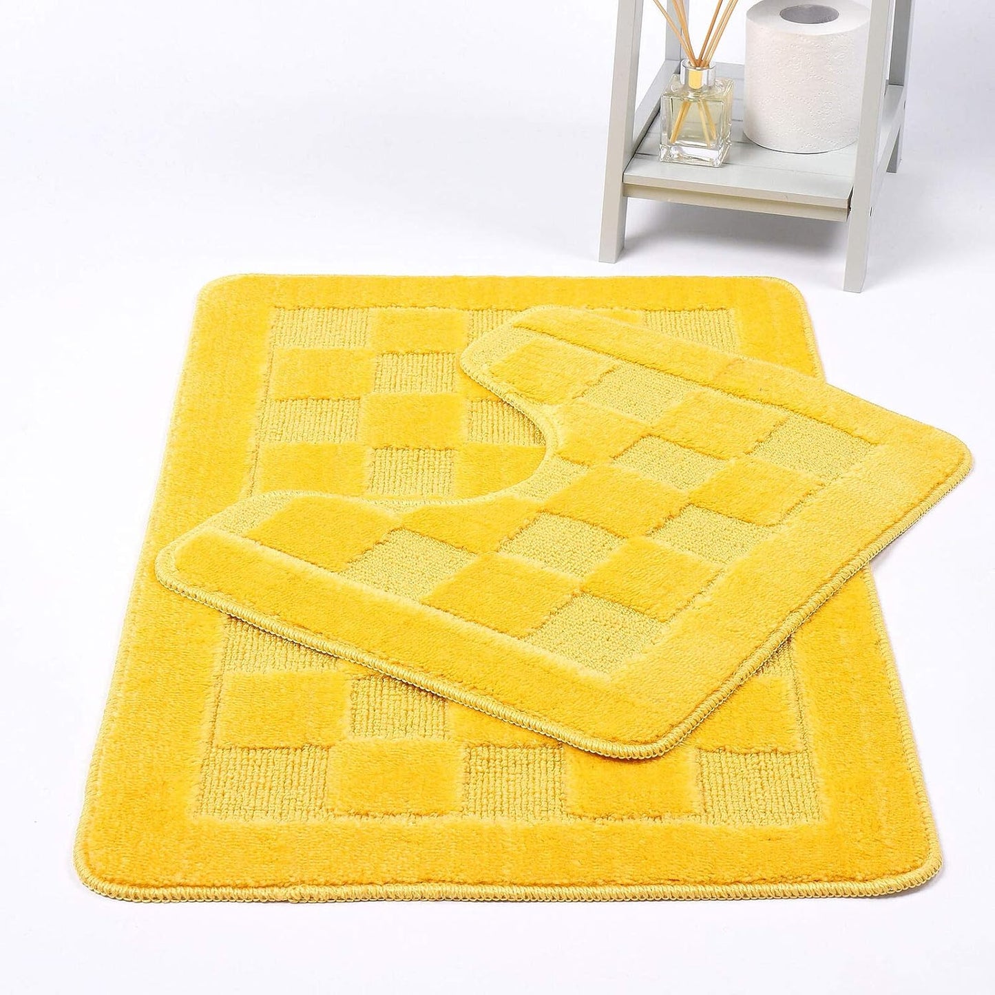 Square Bath Mat – Soft Absorbent Non Slip Bathroom Rug | Night Zone