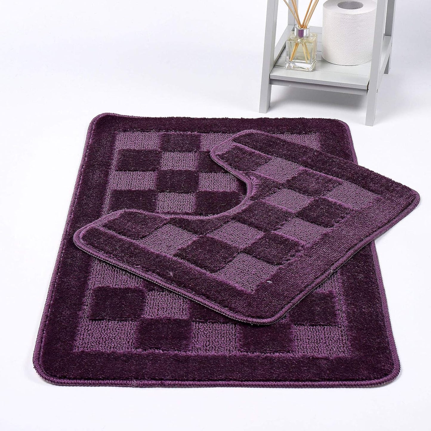 Square Bath Mat – Soft Absorbent Non Slip Bathroom Rug | Night Zone