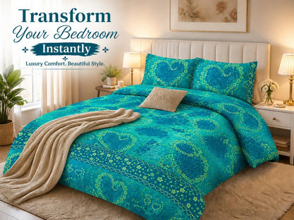 Jasmine Floral Duvet Cover Set – Soft Easy Care Printed Bedding | Night Zone
