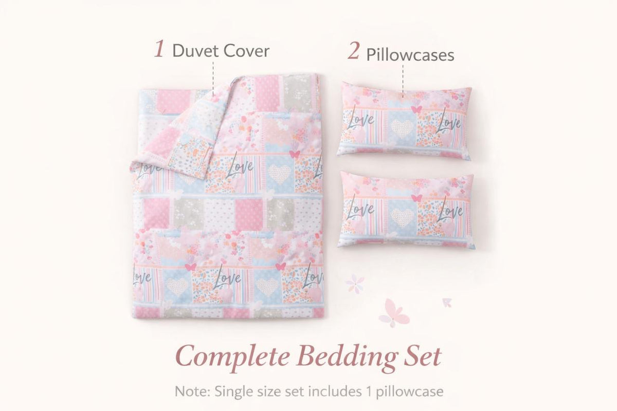 Lux Printed Microfibre Duvet Cover Set – Soft Easy Care Bedding | Night Zone