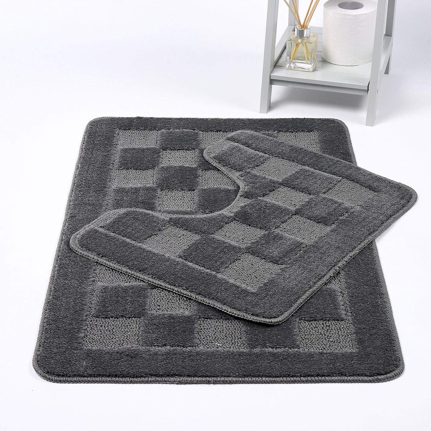 Square Bath Mat – Soft Absorbent Non Slip Bathroom Rug | Night Zone
