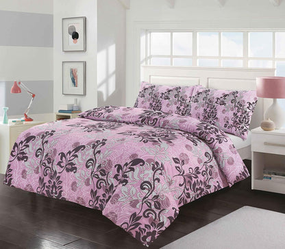 Amelia Floral Reversible Polycotton Duvet Cover Set – Soft Easy Care Bedding | Night Zone