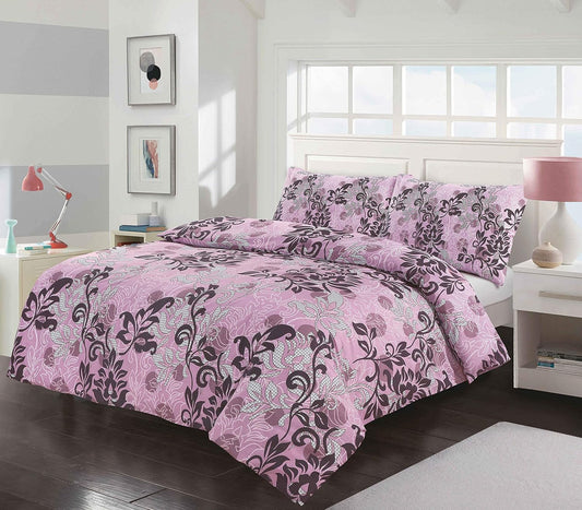 Amelia Floral Reversible Polycotton Duvet Cover Set – Soft Easy Care Bedding | Night Zone