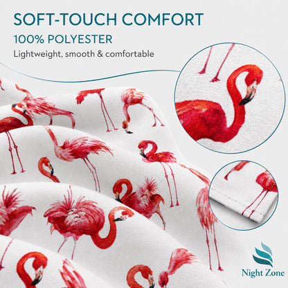 Printed Microfiber Beach & Sun Lounger Towel with Hood | Night Zone