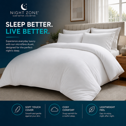 Microfibre Duvet – Super Soft Lightweight Warm Duvet | Night Zone