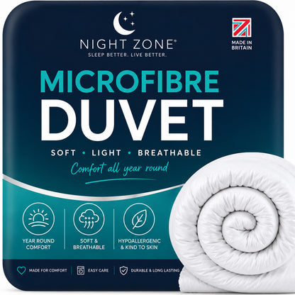Microfibre Duvet – Super Soft Lightweight Warm Duvet | Night Zone