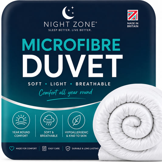Microfibre Duvet – Super Soft Lightweight Warm Duvet | Night Zone