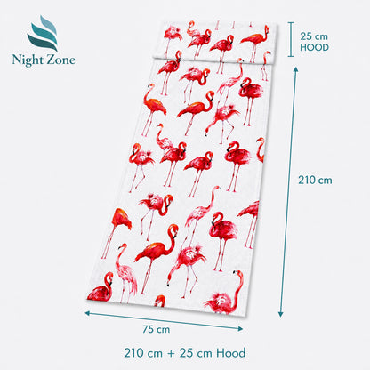 Printed Microfiber Beach & Sun Lounger Towel with Hood | Night Zone