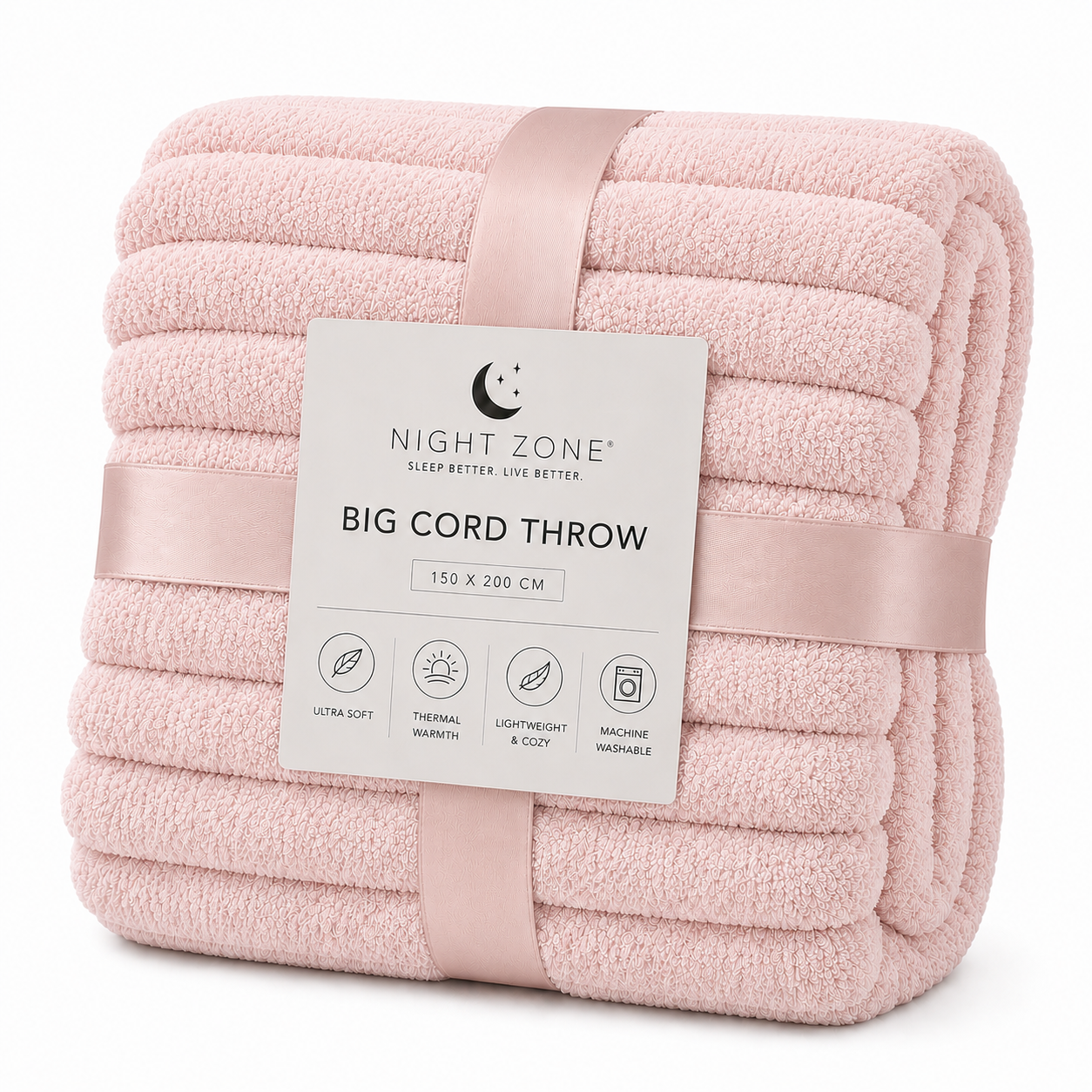 Big Cord Teddy Fleece Thermal Soft Warm Sofa & Bed Throw for Winter | Night Zone