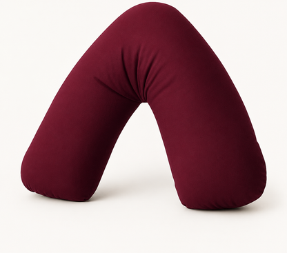 Easy Care Polycotton Orthopaedic V Shaped Pillow with Case or V Pillowcase Only | Night Zone