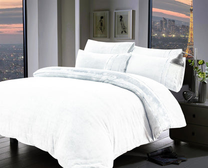 Diamante Teddy Fleece Duvet Cover Set with Pillowcases | Night Zone