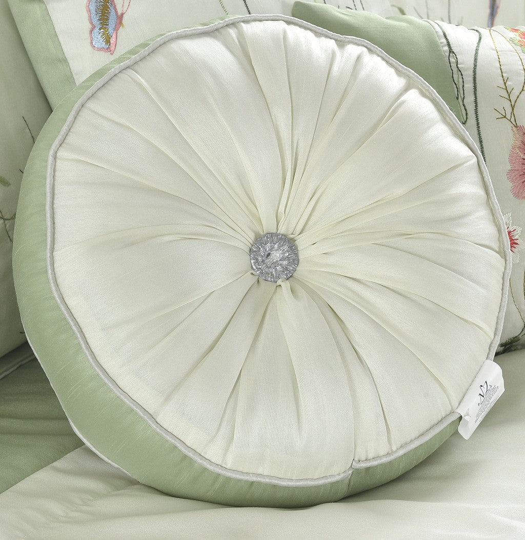 Arabella Floral Embroidered Duvet Cover Set – Luxury Elegant Microfiber Bedding | Night Zone
