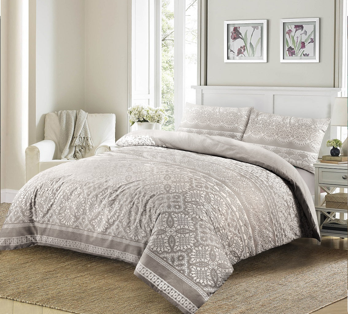 Aaliyah Printed Duvet Cover Set – Poly-cotton Bedding | Night Zone