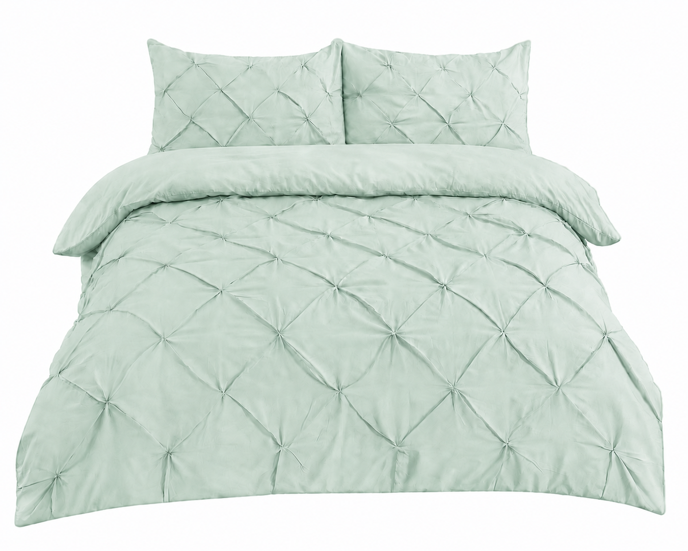 Alexander Pintuck Pinch Pleated Duvet Cover Set – Easy Care Microfibre Bedding | Night Zone