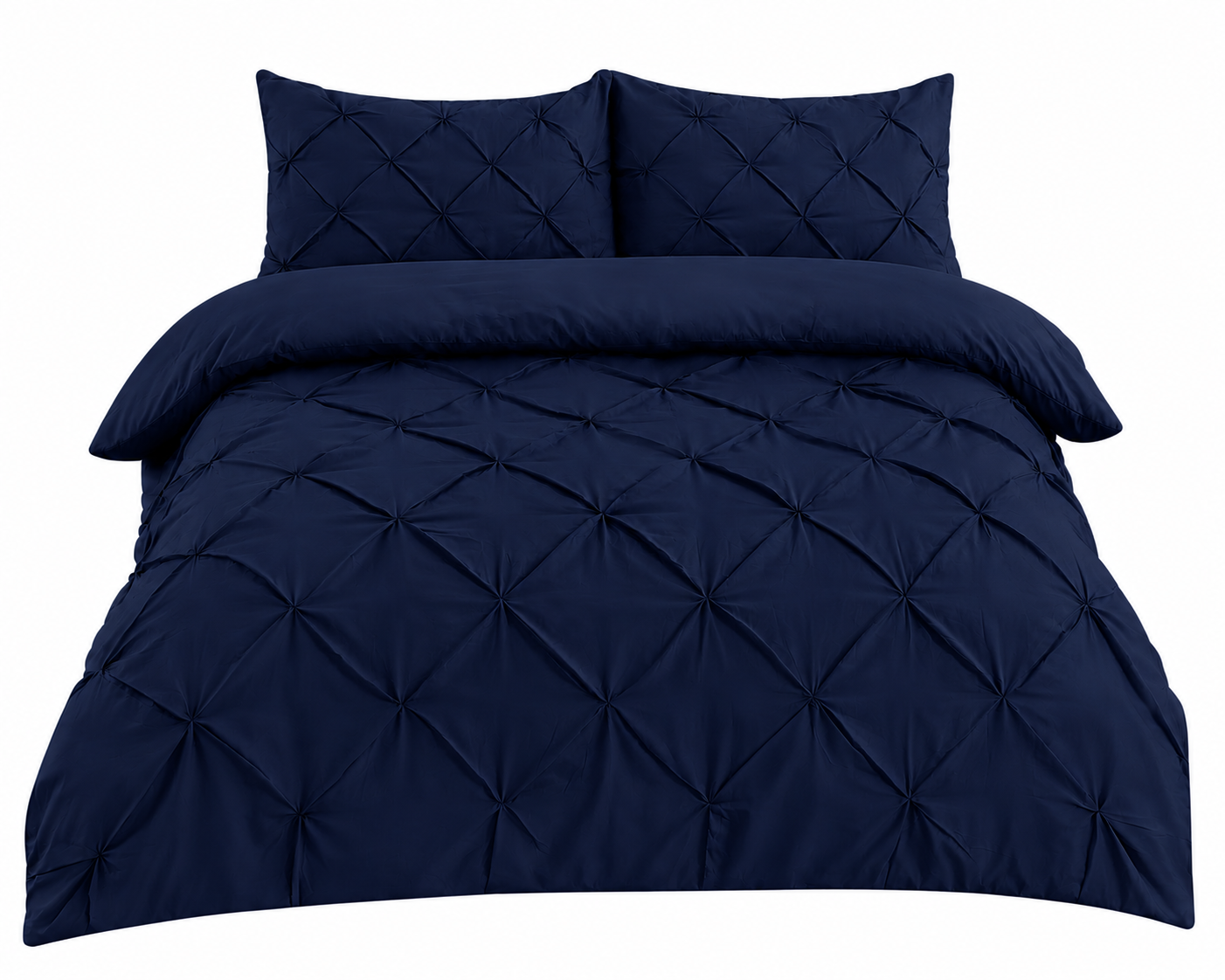 Alexander Pintuck Pinch Pleated Duvet Cover Set – Easy Care Microfibre Bedding | Night Zone