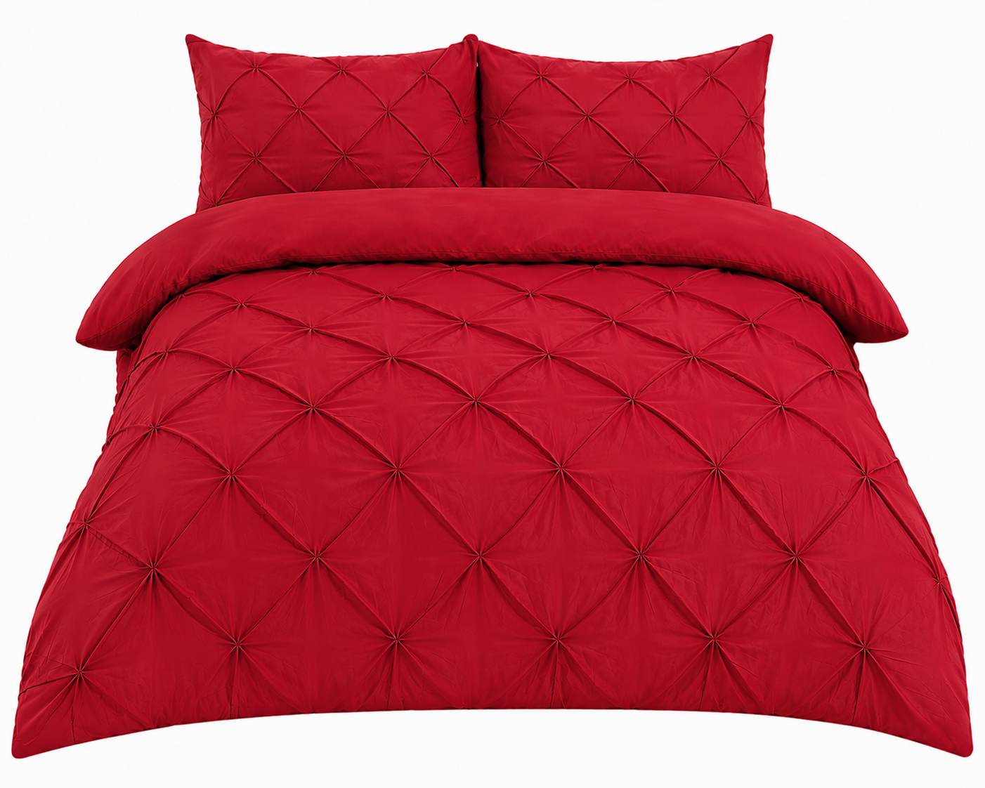 Alexander Pintuck Pinch Pleated Duvet Cover Set – Easy Care Microfibre Bedding | Night Zone