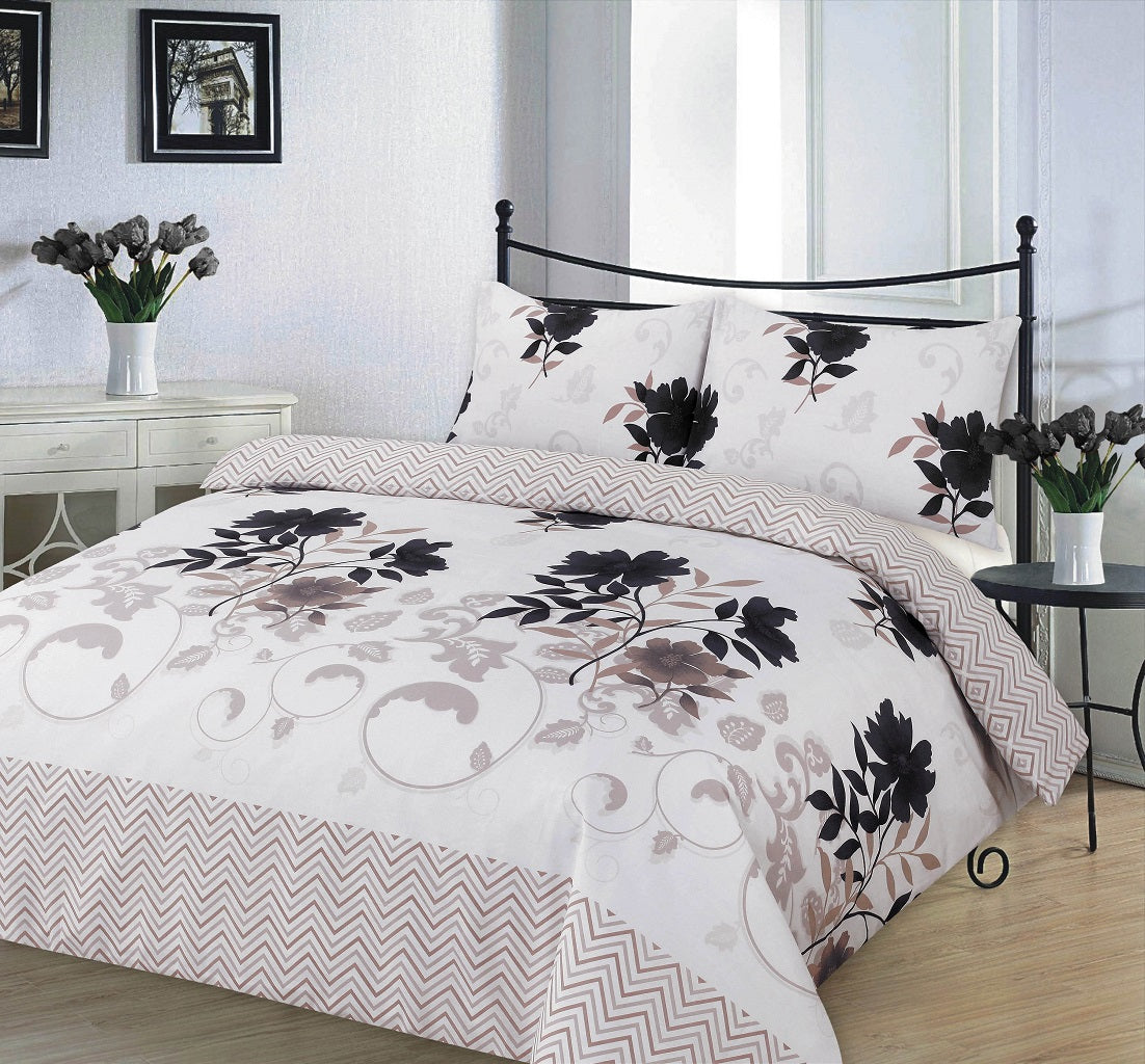 Bethany Printed Polycotton Duvet Cover Set – Soft Easy Care Bedding | Night Zone