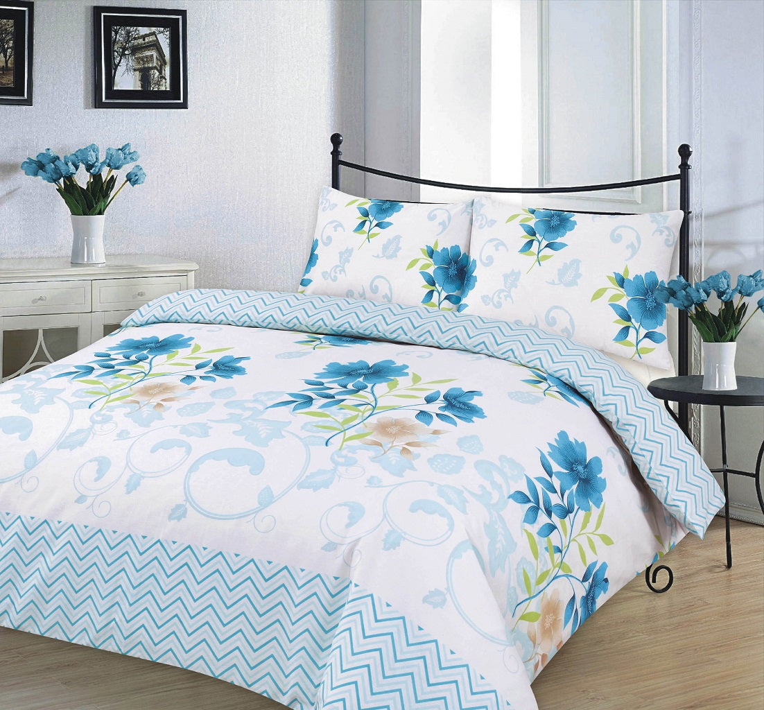 Bethany Printed Polycotton Duvet Cover Set – Soft Easy Care Bedding | Night Zone