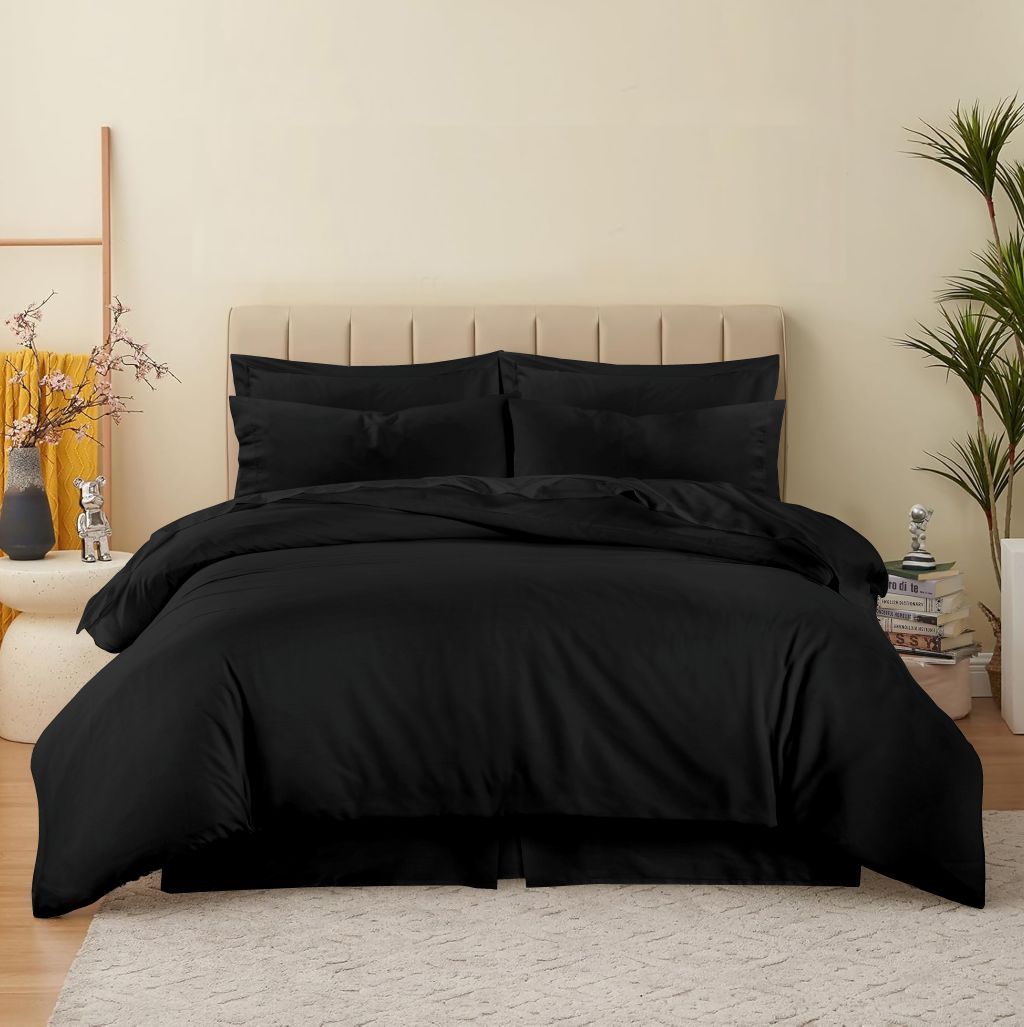 180 Thread Count Percale Duvet Cover Set – Non Iron Polycotton Bedding | Night Zone