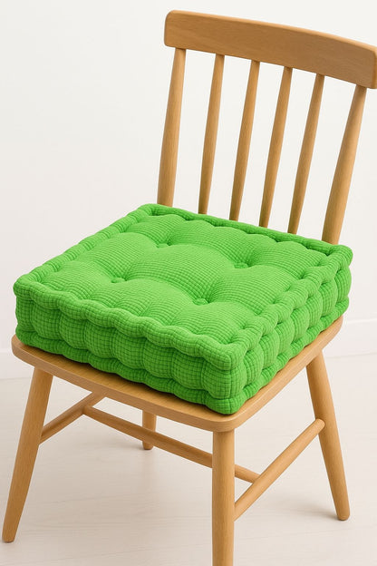 Square Fleece Booster Seat Pad 10cm Thick – Soft Chair Cushion for Extra Comfort | Night Zone