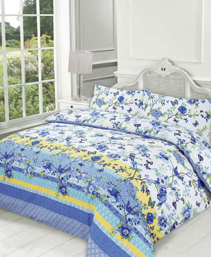Blossom Printed Polycotton Duvet Cover Set – Soft Easy Care Bedding | Night Zone