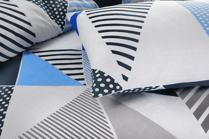Brandon Printed Polycotton Duvet Cover Set – Soft Easy Care Bedding | Night Zone