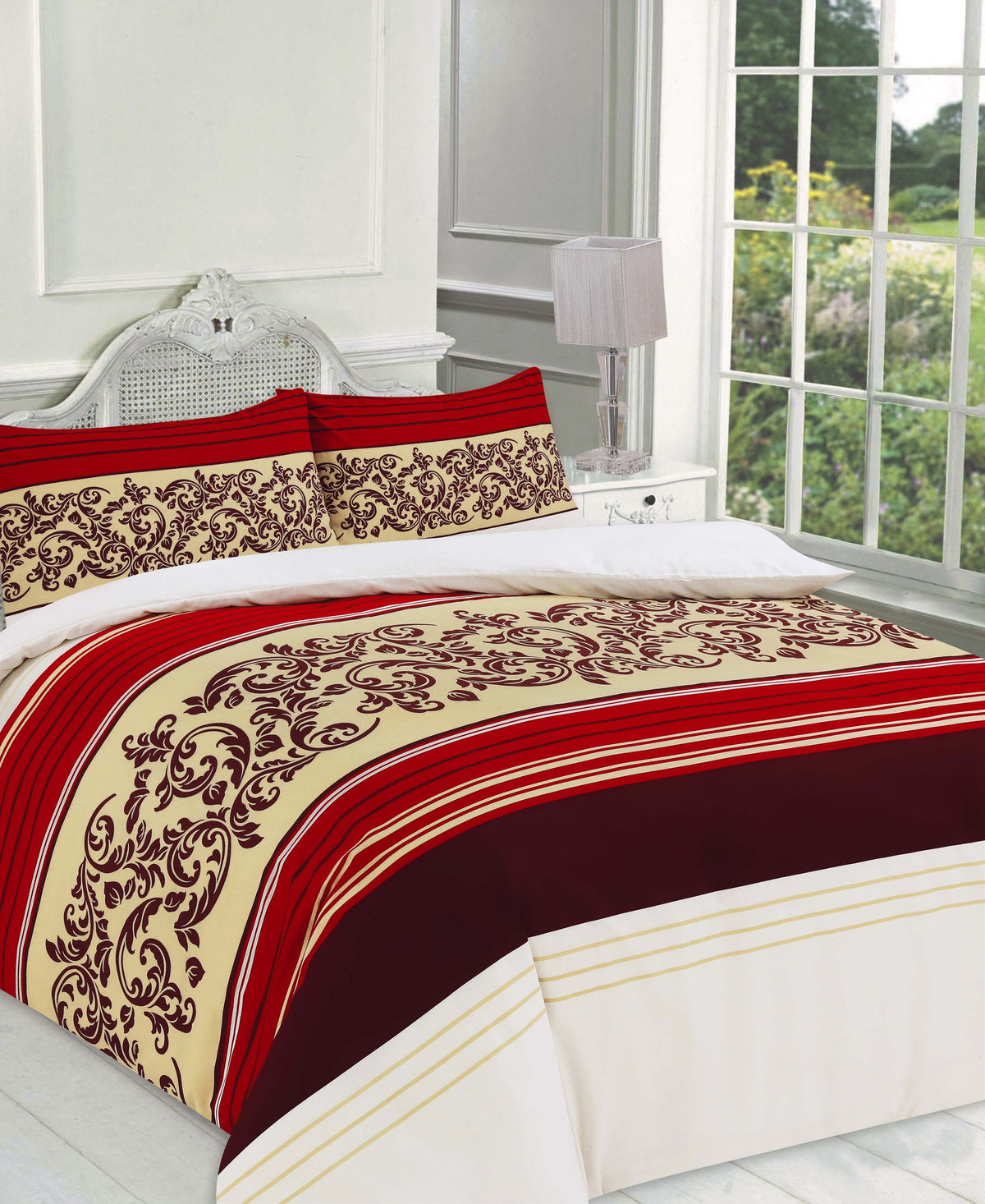 Camilla Printed Polycotton Duvet Cover Set – Soft Easy Care Bedding | Night Zone