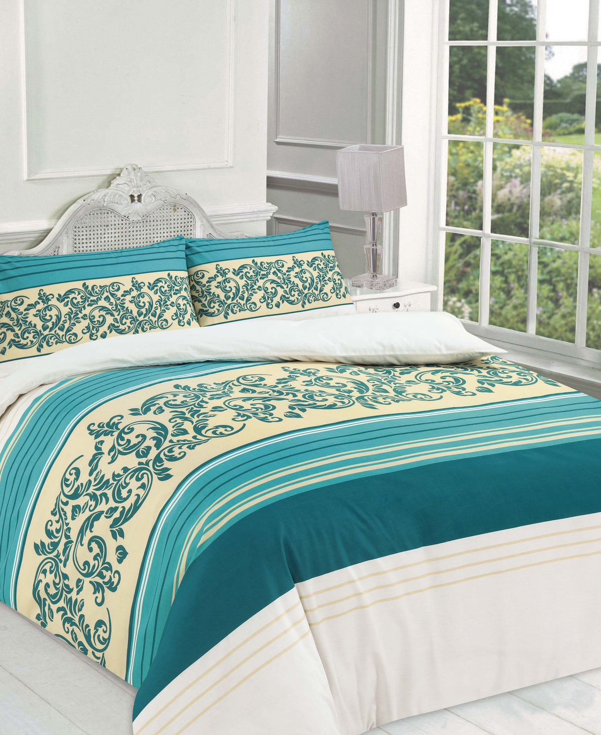 Camilla Printed Polycotton Duvet Cover Set – Soft Easy Care Bedding | Night Zone