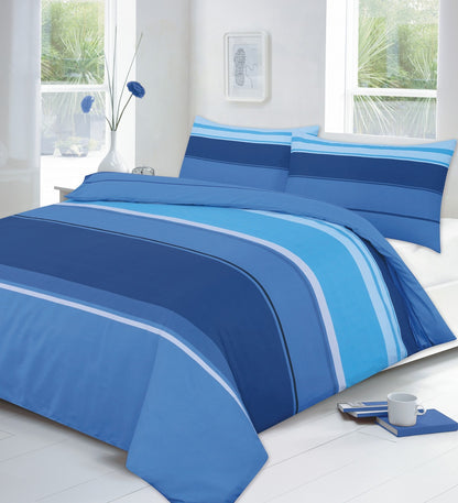 Carter Printed Polycotton Duvet Cover Set – Soft Easy Care Bedding | Night Zone