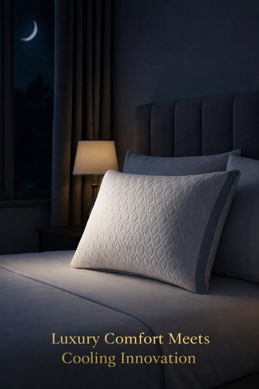 Cooling Pillow 48x78cm – Breathable Hollowfibre Hotel Quality Pillow | Night Zone