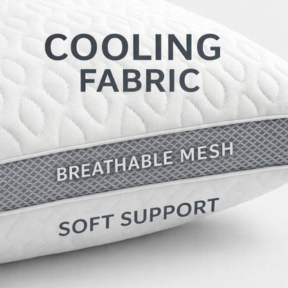 Cooling Pillow 48x78cm – Breathable Hollowfibre Hotel Quality Pillow | Night Zone