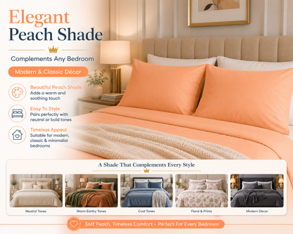 Housewife Polycotton Pillowcases Pair – Luxury Plain Dyed Easy Care Bedding | Night Zone