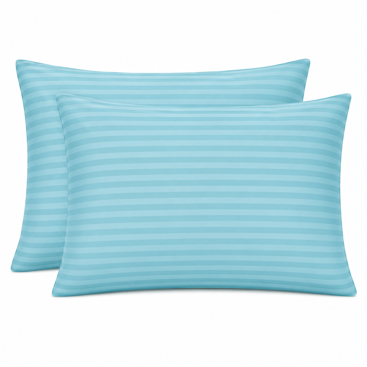 250 Thread Count Stripe Pillowcase Set – 100% Cotton Hotel Quality Bedding | Night Zone