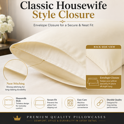800 Thread Count Egyptian Cotton Pillow Cases – Luxury Hotel Quality Bedding | Night Zone