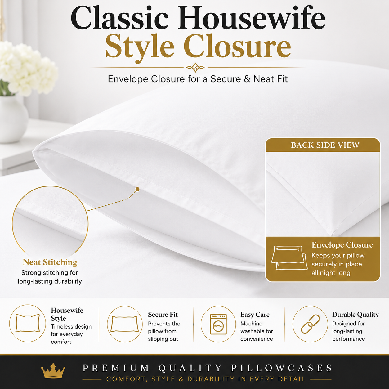 800 Thread Count Egyptian Cotton Pillow Cases – Luxury Hotel Quality Bedding | Night Zone