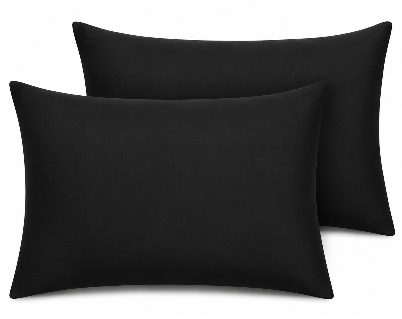 180 Thread Count Percale Pillow Cases Pair – Luxury Easy Care Bedding | Night Zone