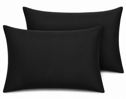 180 Thread Count Percale Pillow Cases Pair – Luxury Easy Care Bedding | Night Zone