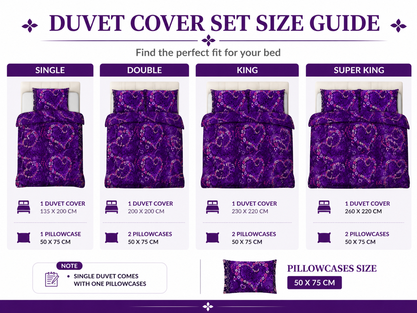 Jasmine Floral Duvet Cover Set – Soft Easy Care Printed Bedding | Night Zone
