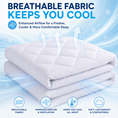 Quilted Mattress Protector 30cm Deep – Soft Breathable Mattress Cover | Night Zone