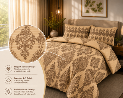 Tanya Reversible Floral Quilt Cover Bedding Set – Soft Easy Care Bedding | Night Zone