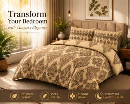 Tanya Reversible Floral Quilt Cover Bedding Set – Soft Easy Care Bedding | Night Zone