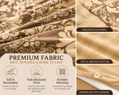 Tanya Reversible Floral Quilt Cover Bedding Set – Soft Easy Care Bedding | Night Zone