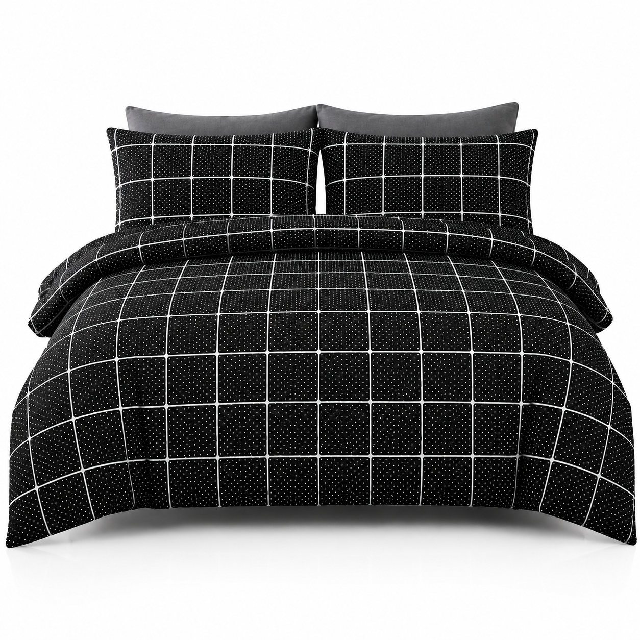Mateo Reversible Quilt Cover Bedding Set – Soft Easy Care Modern Bedding | Night Zone