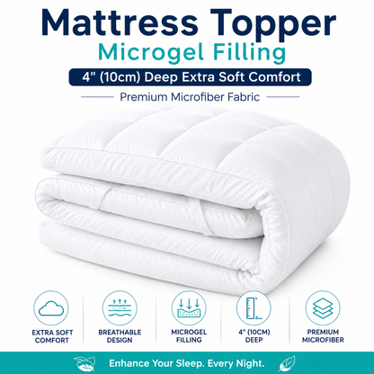 Microgel Mattress Topper 10cm Deep – Luxury Hotel Quality Comfort | Night Zone