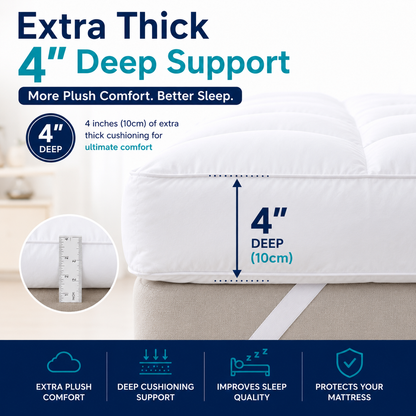 Microgel Mattress Topper 10cm Deep – Luxury Hotel Quality Comfort | Night Zone