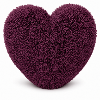 Teddy Cuddles Heart Shape Teddy Fleece Cushion – Soft Filled Decorative Cushion | Night Zone