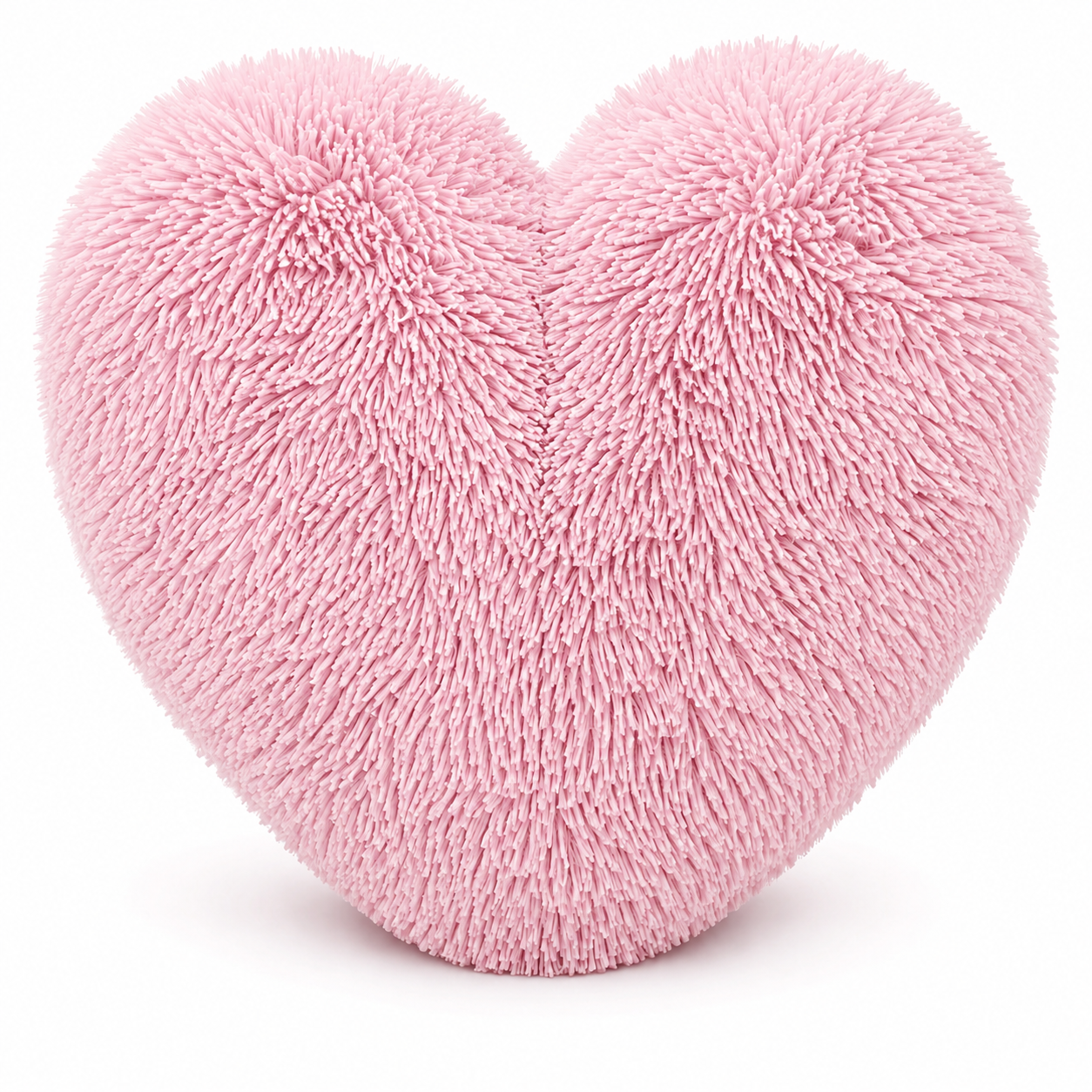 Teddy Cuddles Heart Shape Teddy Fleece Cushion – Soft Filled Decorative Cushion | Night Zone