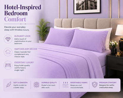 180 Thread Count Percale Pillow Cases Pair – Luxury Easy Care Bedding | Night Zone